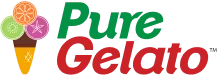 The logo for pure gelato.