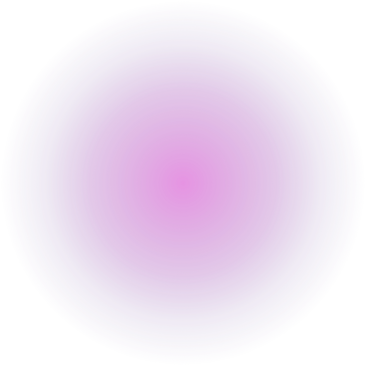 A gradient sphere with a pink center transitioning smoothly to purple and dark blue towards the edges.